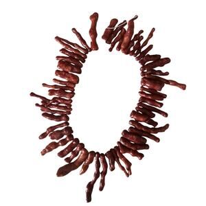 Vintage 60s Mcm Natural Red Branch Coral Beads Tribal Supply 70+ Pc Baja Pacific